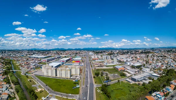 Drone Image Rodovia Deputado Joo Leopoldo Jacomel 415 Vstup Pinhais — Stock fotografie