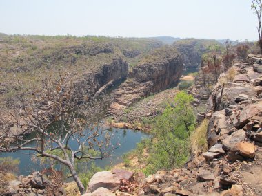 Katherine Gorge üzerinden panoramik görünüm