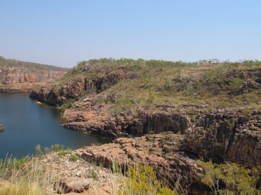 Katherine Gorge üzerinden panoramik görünüm