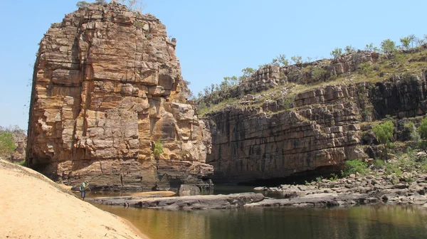 Panoramic view over Smitt Rock in the fifth gorge at Katherine Gorge — Stock Photo, Image
