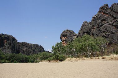 windjana gorge, gibb nehir, kimberley, Batı Avustralya