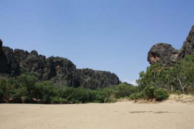 windjana gorge, gibb nehir, kimberley, Batı Avustralya