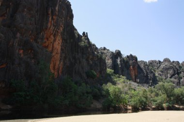 windjana gorge, gibb nehir, kimberley, Batı Avustralya