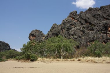 windjana gorge, gibb nehir, kimberley, Batı Avustralya