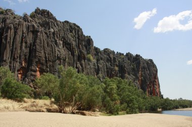 windjana gorge, gibb nehir, kimberley, Batı Avustralya
