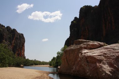 windjana gorge, gibb nehir, kimberley, Batı Avustralya