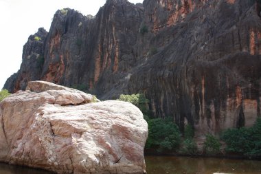 windjana gorge, gibb nehir, kimberley, Batı Avustralya