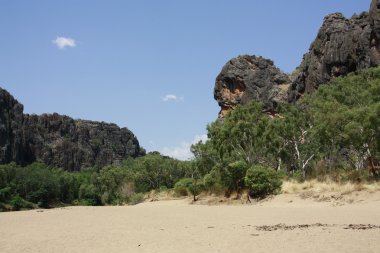 windjana gorge, gibb nehir, kimberley, Batı Avustralya