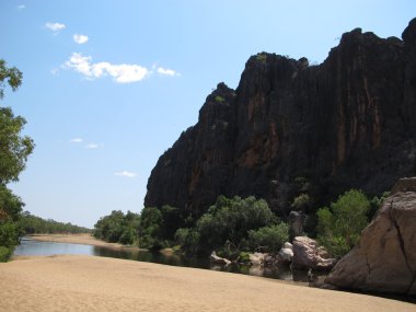 windjana gorge, gibb nehir, kimberley, Batı Avustralya