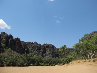 windjana gorge, gibb nehir, kimberley, Batı Avustralya