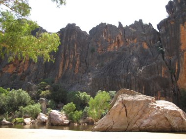 windjana gorge, gibb nehir, kimberley, Batı Avustralya