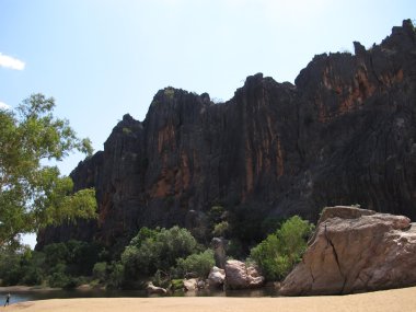 windjana gorge, gibb nehir, kimberley, Batı Avustralya