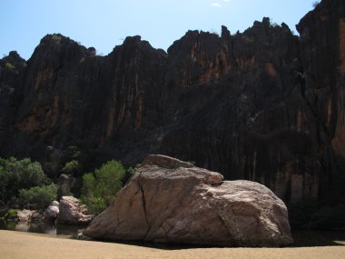 windjana gorge, gibb nehir, kimberley, Batı Avustralya