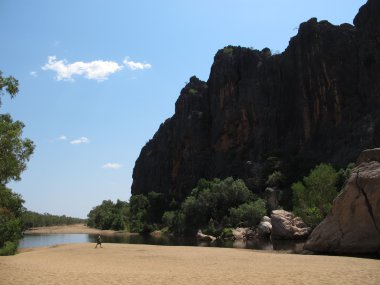 windjana gorge, gibb nehir, kimberley, Batı Avustralya