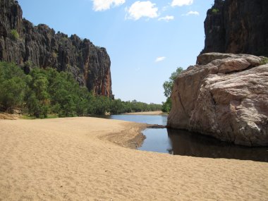 windjana gorge, gibb nehir, kimberley, Batı Avustralya