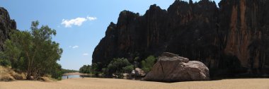 windjana gorge, gibb nehir, kimberley, Batı Avustralya