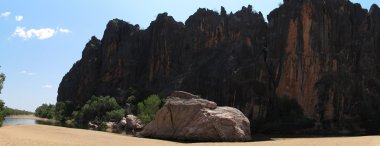 windjana gorge, gibb nehir, kimberley, Batı Avustralya