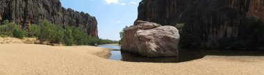 windjana gorge, gibb nehir, kimberley, Batı Avustralya