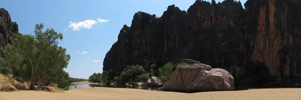 Wąwóz windjana, gibb river, kimberley, australia Zachodnia — Zdjęcie stockowe