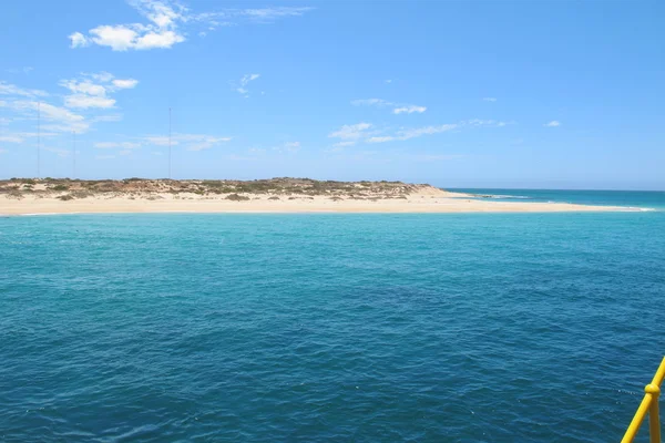 Marinblå peer, exmouth, västra Australien — Stockfoto