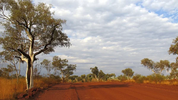 Outback road, austrália — Fotografia de Stock