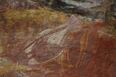 ubirr, kakadu Ulusal Parkı, northern territory, Avustralya Aborjin rock sanat