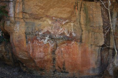 ubirr, kakadu Ulusal Parkı, northern territory, Avustralya Aborjin rock sanat