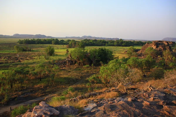 Vista em ubirr, parque nacional de kakadu, austrália — Fotografia de Stock