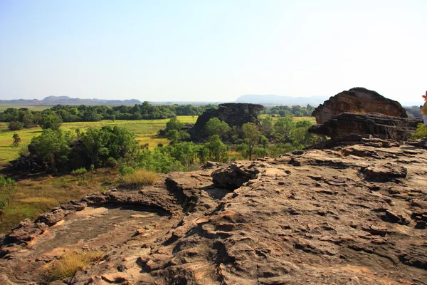 Vista em ubirr, parque nacional de kakadu, austrália — Fotografia de Stock