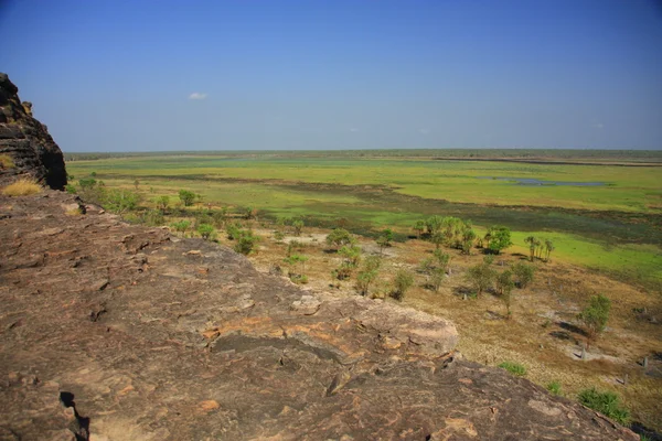 Vista em ubirr, parque nacional de kakadu, austrália — Fotografia de Stock