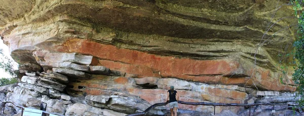 Aboriginal hällristningar på ubirr, kakadu nationalparken, Nordterritoriet, Australien — Stockfoto