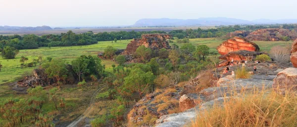 Vista em ubirr, parque nacional de kakadu, austrália — Fotografia de Stock