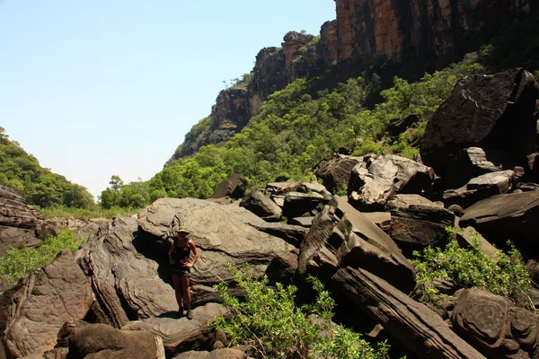 Jim Jim Falls, Parque Nacional de Kakadu, Território do Norte, Austrália — Fotografia de Stock