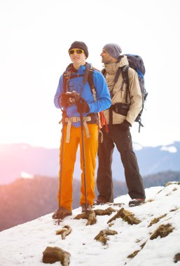 İş yerinde iki fotoğrafçılar.