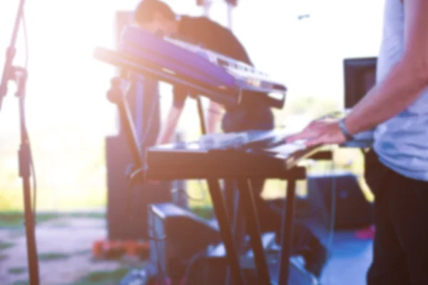 Konserten i musikgruppen. — Stockfoto