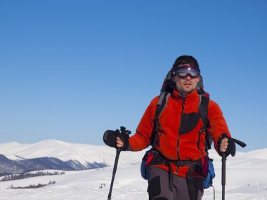 Kışın dağlarda bir numara.   