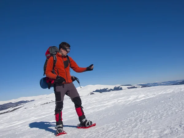 Portrait of a mountaineer. — Stock Photo, Image