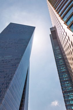 Tel Aviv 'in modern mimarisi. Tel Aviv Panoraması. İsrail.