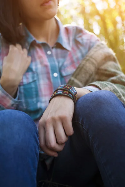 La ragazza con i gioielli . — Foto Stock