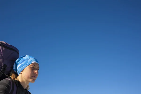 Portrait of the girl climbers. — Stock Photo, Image