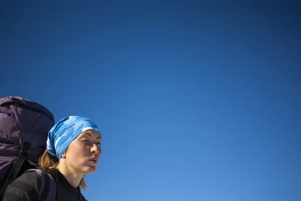 Portrait of the girl climbers. — Stock Photo, Image