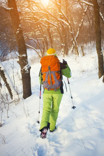 Das Mädchen treibt Sport. — Stockfoto