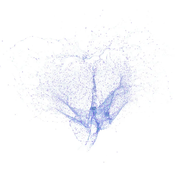 抽象的分子设计。组原子形成分子. — 图库照片