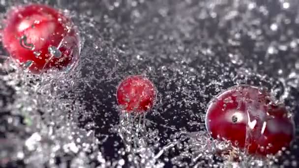 Cerises à l'eau Splash. — Video