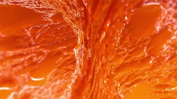 Orange Juice stroom. Naadloze loops. — Stockvideo