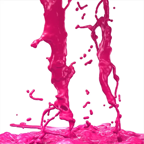 Gekleurde verf splash — Stockfoto