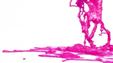 Renkli boya Splash. Ağır çekim. Maske ile.