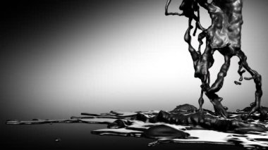 Alfa Siyah yağla. Ağır çekim.