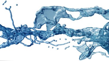 Beyaz arkaplanda izole edilmiş su damlası