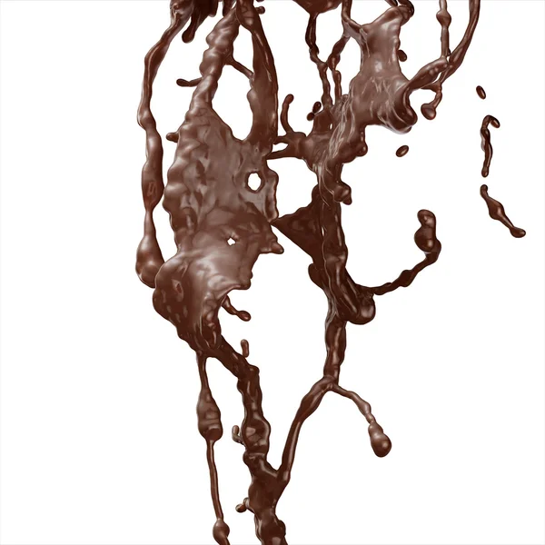 Splash de chocolate quente . — Fotografia de Stock